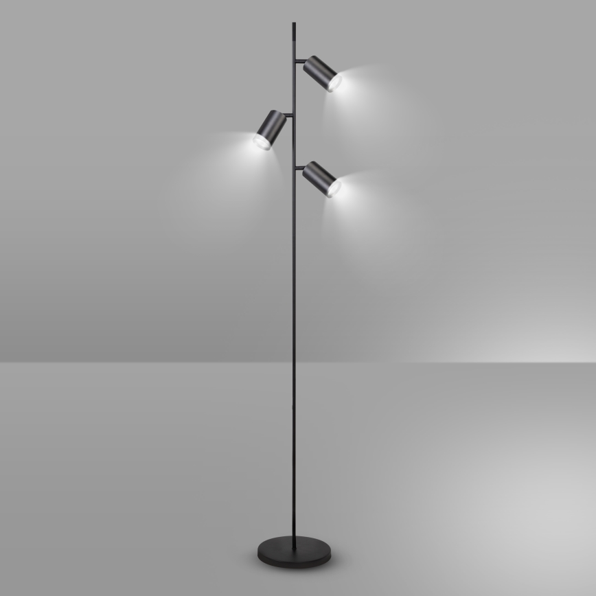 Brilagi - Golvlampa SELE 3xGU10/30W/230V svart