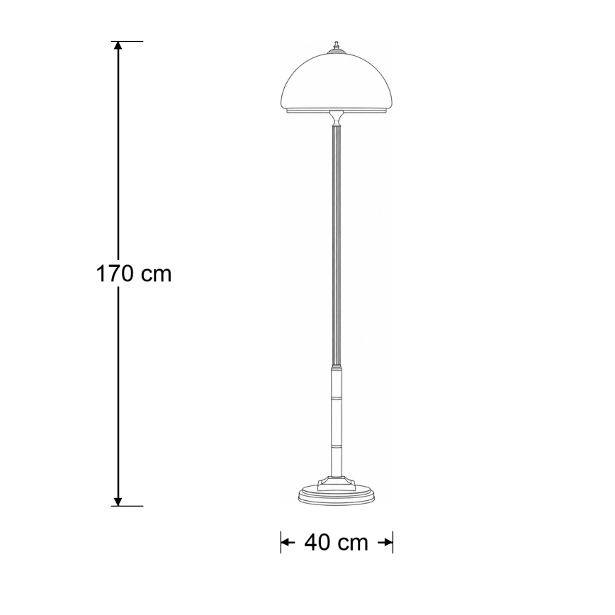 BRILAGI - Golvlampa TAURUS 2xE27/15W/230V brons
