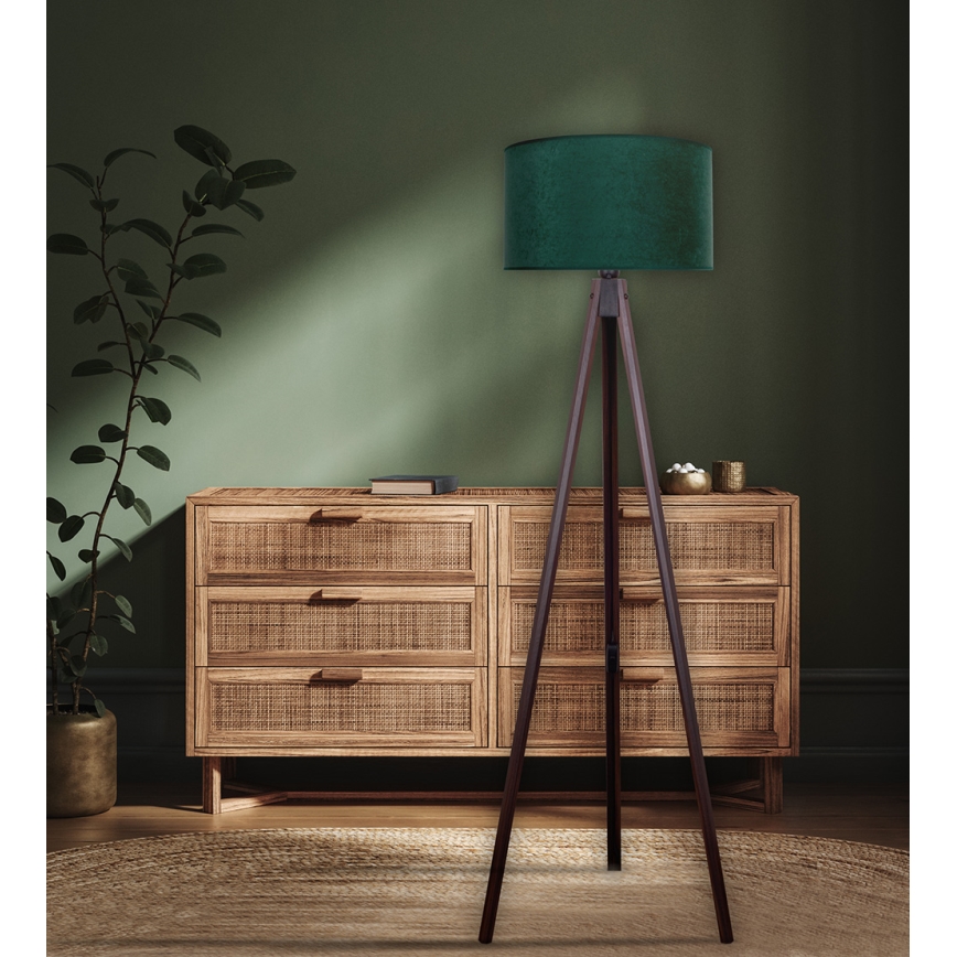 Brilagi - Golvlampa VELVET 1xE27/60W/230V wenge/grön