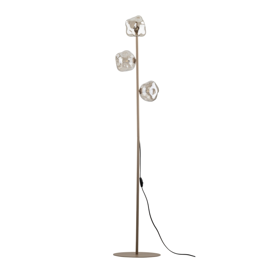 Brilagi - Golvlampa VULCANO 3xG9/8W/230V beige/rökbeige