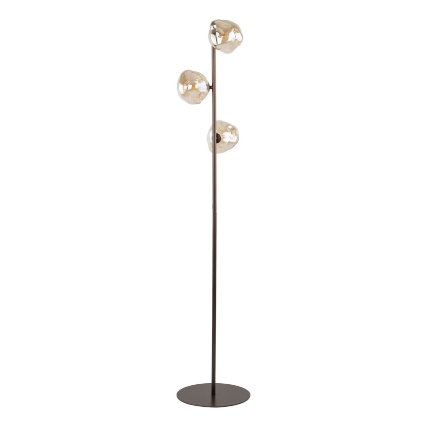 Brilagi - Golvlampa VULCANO 3xG9/8W/230V brun/rökig beige