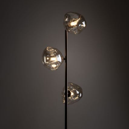 Brilagi - Golvlampa VULCANO 3xG9/8W/230V brun/rökig beige