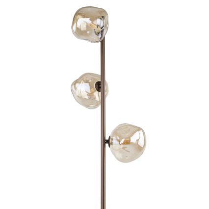 Brilagi - Golvlampa VULCANO 3xG9/8W/230V brun/rökig beige