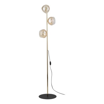 Brilagi - Golvlampa VULCANO 3xG9/8W/230V guld/rökbeige