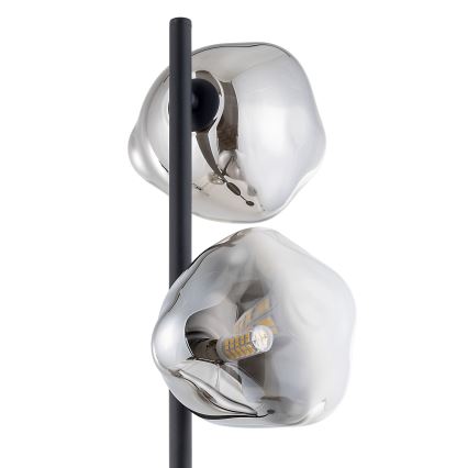 Brilagi - Golvlampa VULCANO 3xG9/8W/230V svart/rökig svart