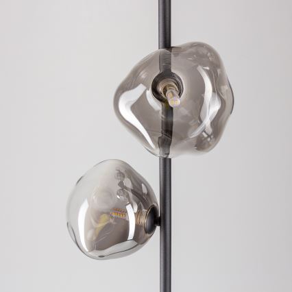 BRILAGI - Golvlampa VULCANO 3xG9/8W/230V svart/rökig svart