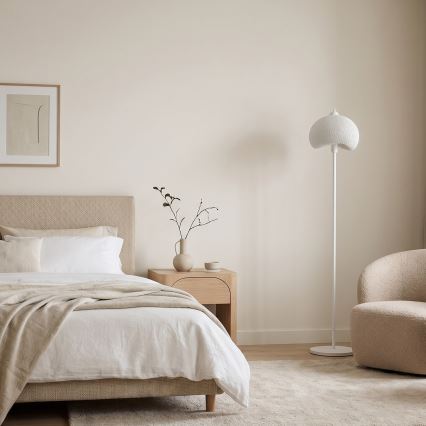 Brilagi - Golvlampa WABI SABI 1xE27/40W/230V vit