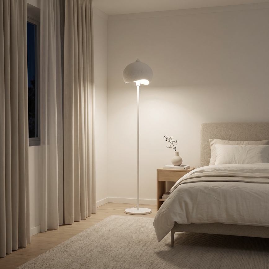 Brilagi - Golvlampa WABI SABI 1xE27/40W/230V vit