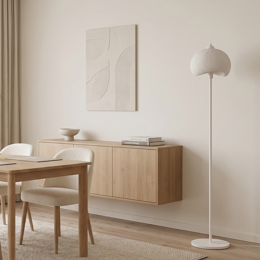 Brilagi - Golvlampa WABI SABI 1xE27/40W/230V vit