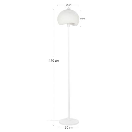 Brilagi - Golvlampa WABI SABI 1xE27/40W/230V vit