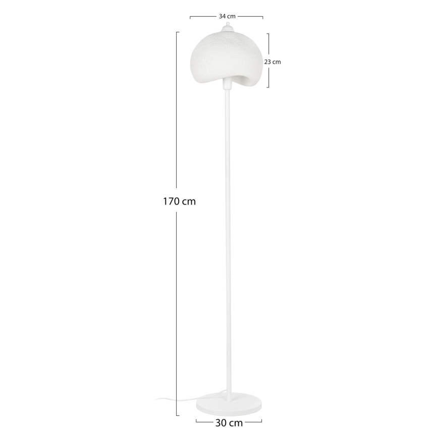 Brilagi - Golvlampa WABI SABI 1xE27/40W/230V vit