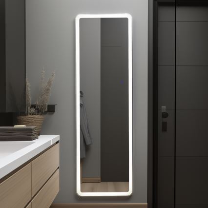 BRILAGI - Fristående spegel ELEGANZA LED/42W/230V 160x50 cm IP44 CRI 90 dimbar + CCT