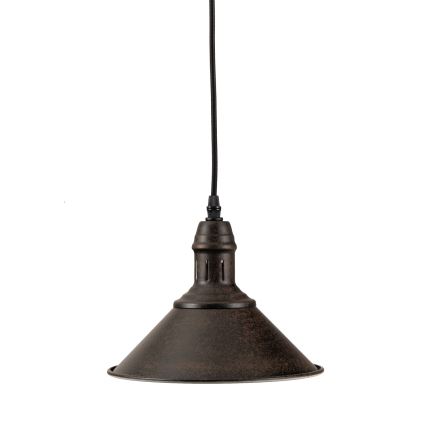 BRILAGI - Hänglampa med kabel FORGE 1xE27/60W/230V Ø 22 cm brun