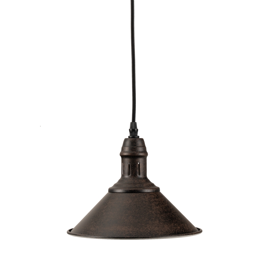 BRILAGI - Hänglampa med kabel FORGE 1xE27/60W/230V Ø 22 cm brun