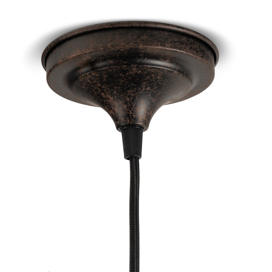 BRILAGI - Hänglampa med kabel FORGE 1xE27/60W/230V Ø 22 cm brun