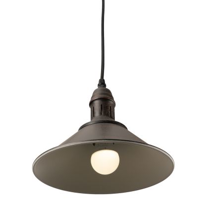 BRILAGI - Hänglampa med kabel FORGE 1xE27/60W/230V Ø 22 cm brun