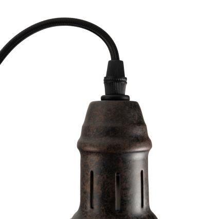 BRILAGI - Hänglampa med kabel FORGE 1xE27/60W/230V Ø 22 cm brun