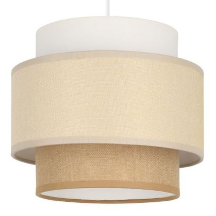 Brilagi - Hänglampa med kabel RESNA 3xE27/60W/230V Ø 45 cm krämvit/beige
