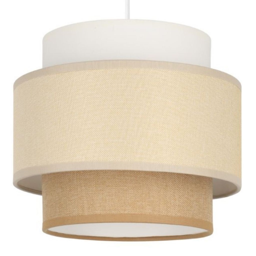 Brilagi - Hänglampa med kabel RESNA 3xE27/60W/230V Ø 45 cm krämvit/beige