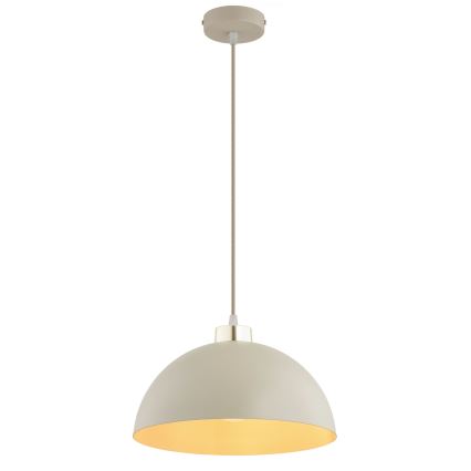 Brilagi - Hänglampa på kabel 1xE27/60W/230V Ø 30 cm beige/guld