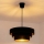 Brilagi - Hänglampa på kabel LUNETA 1xE27/60W/230V Ø 40 cm svart/guld