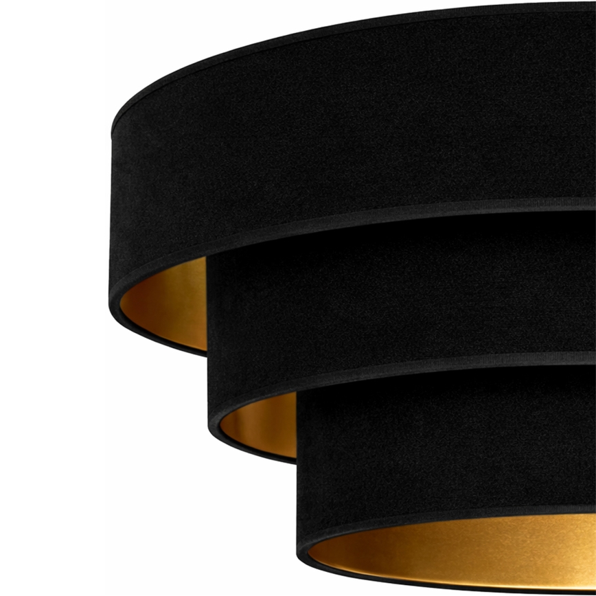 Brilagi - Hänglampa på kabel LUNETA 1xE27/60W/230V Ø 40 cm svart/guld