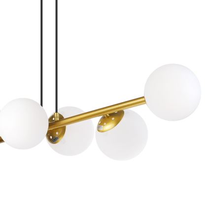 Brilagi - Hänglampa på kabel MALONY 6xE14/20W/230V guld