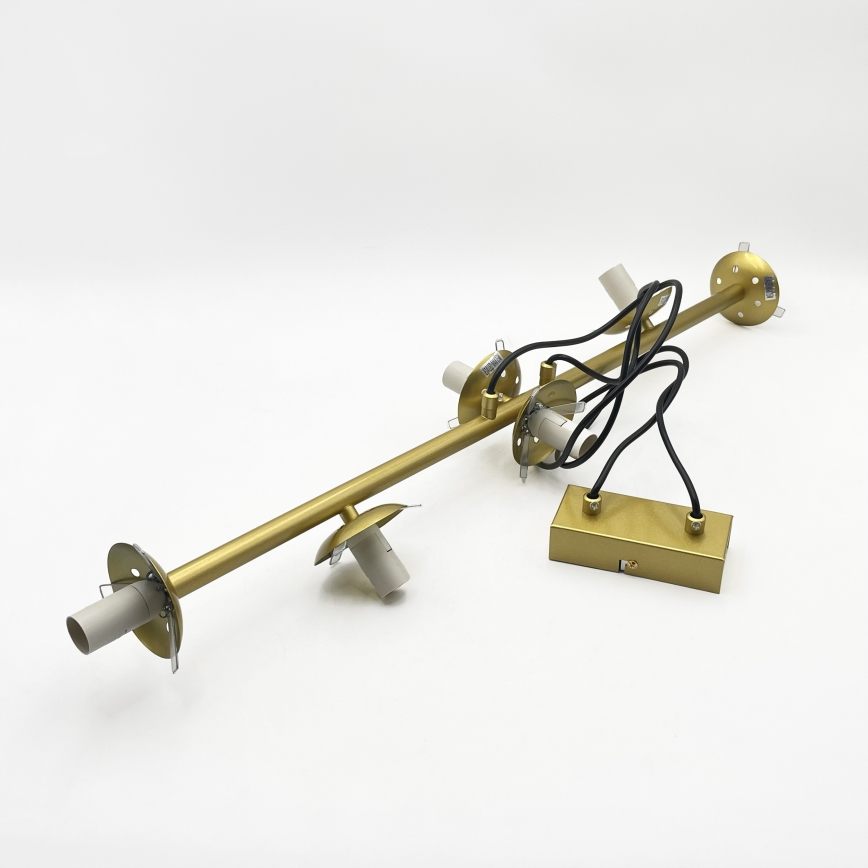 Brilagi - Hänglampa på kabel MALONY 6xE14/20W/230V guld