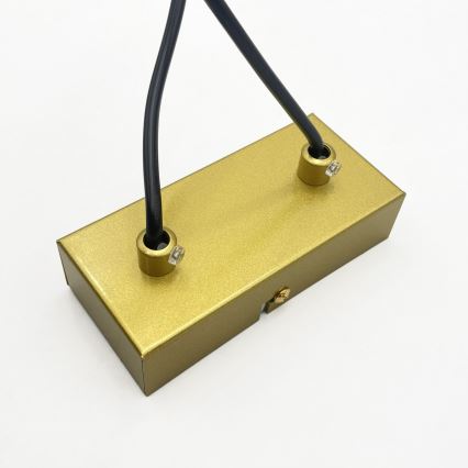 Brilagi - Hänglampa på kabel MALONY 6xE14/20W/230V guld