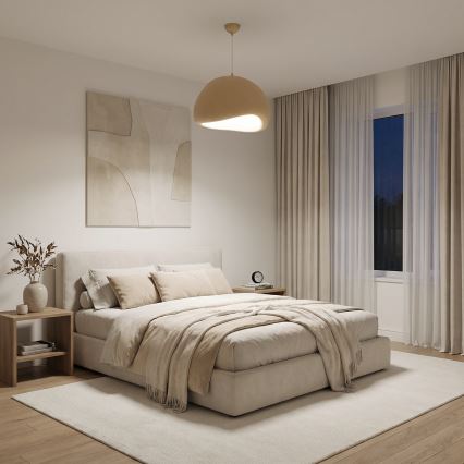 Brilagi - Hänglampa på kabel WABI SABI 1xE27/40W/230V Ø 50 cm beige