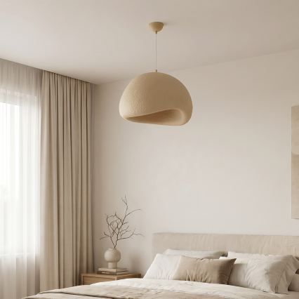 Brilagi - Hänglampa på kabel WABI SABI 1xE27/40W/230V Ø 50 cm beige