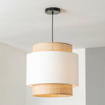 Brilagi - Hänglampa på sladd CERIA 1xE27/40W/230V Ø 30 cm svart/beige/vit