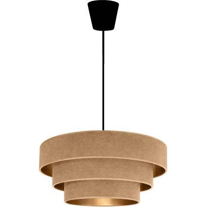 Brilagi - Hänglampa på sladd LUNETA 1xE27/60W/230V Ø 40 cm beige/guld