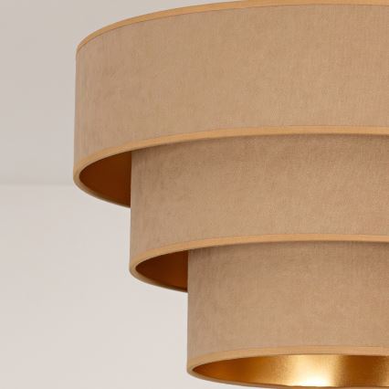 Brilagi - Hänglampa på sladd LUNETA 1xE27/60W/230V Ø 40 cm beige/guld