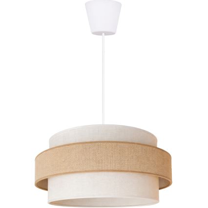 Brilagi - Hänglampa på sladd SPACE 1xE27/60W/230V Ø 40 cm beige/krämfärgad