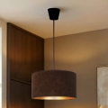 Brilagi - Hänglampa på sladd VELVET 1xE27/60W/230V Ø 40 cm brun/guld