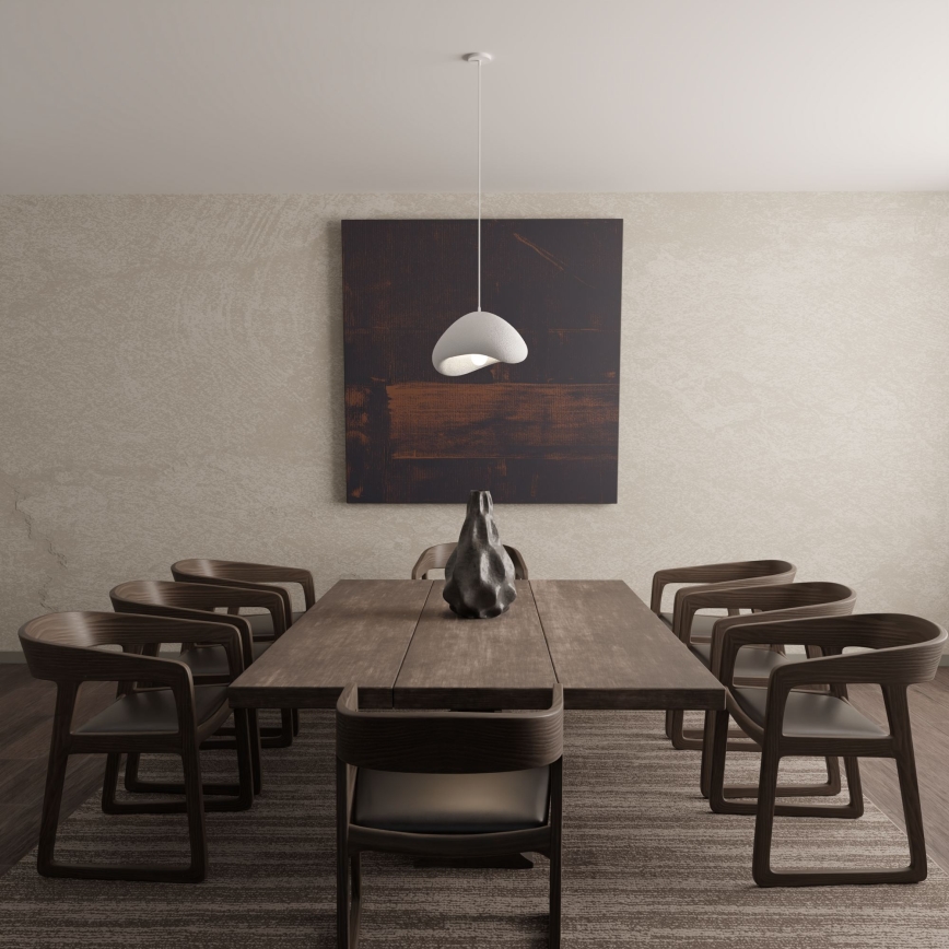 Brilagi - Hänglampa på sladd WABI SABI 1xE27/40W/230V Ø 33 cm vit