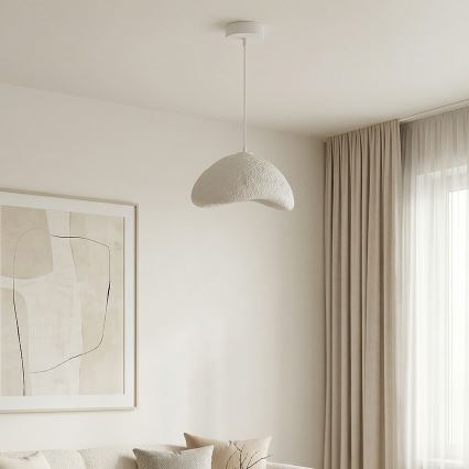 Brilagi - Hänglampa på sladd WABI SABI 1xE27/40W/230V Ø 33 cm vit