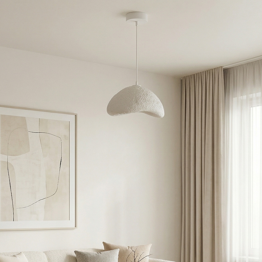 Brilagi - Hänglampa på sladd WABI SABI 1xE27/40W/230V Ø 33 cm vit