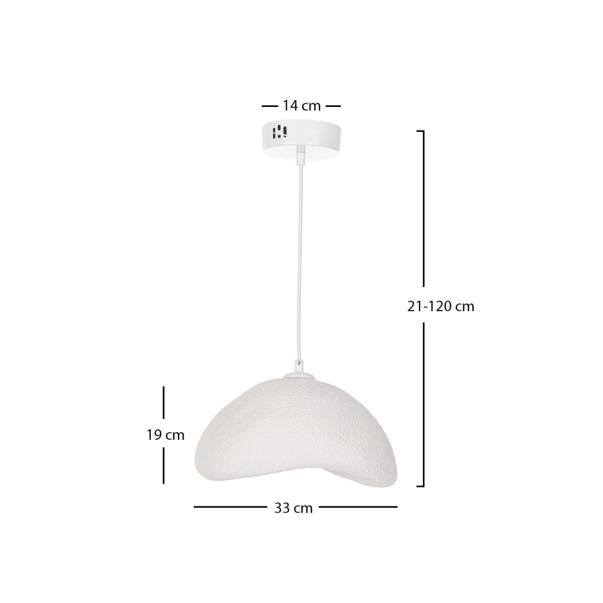 Brilagi - Hänglampa på sladd WABI SABI 1xE27/40W/230V Ø 33 cm vit