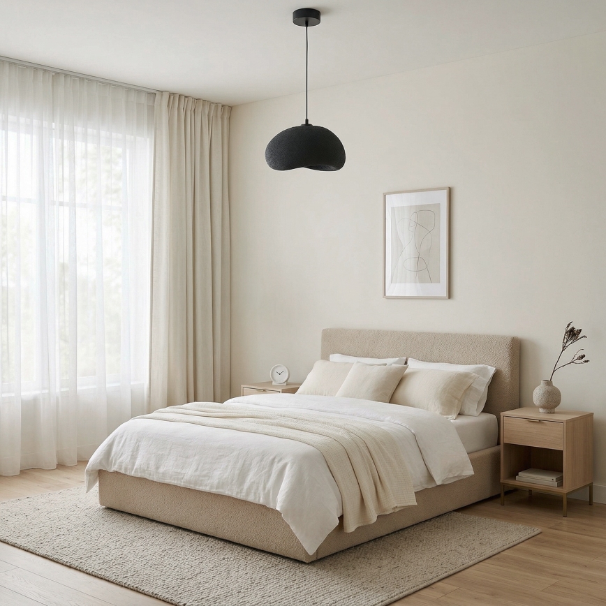 Brilagi - Hänglampa på sladd WABI SABI 1xE27/40W/230V Ø 35 cm svart