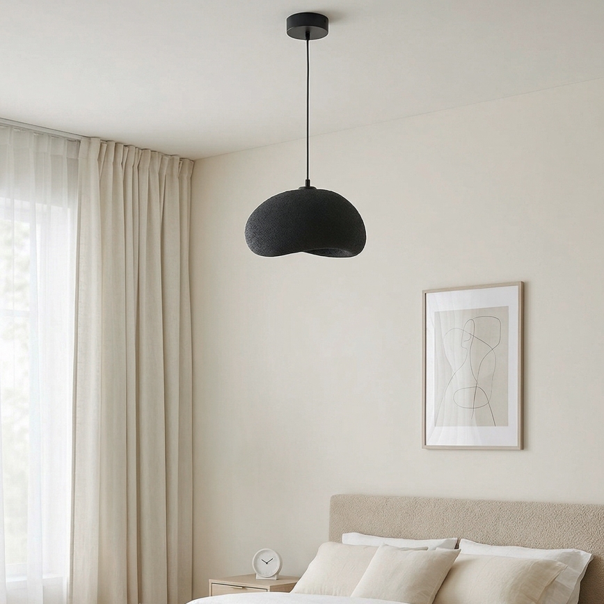 Brilagi - Hänglampa på sladd WABI SABI 1xE27/40W/230V Ø 35 cm svart