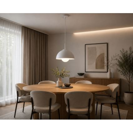 BRILAGI - Hänglampa på vajer COSMO 1xE27/60W/230V Ø 30 cm vit
