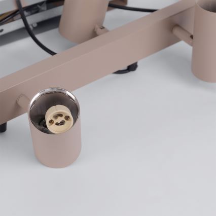 Brilagi - Hänglampa på vajer SELE 6xGU10/30W/230V beige