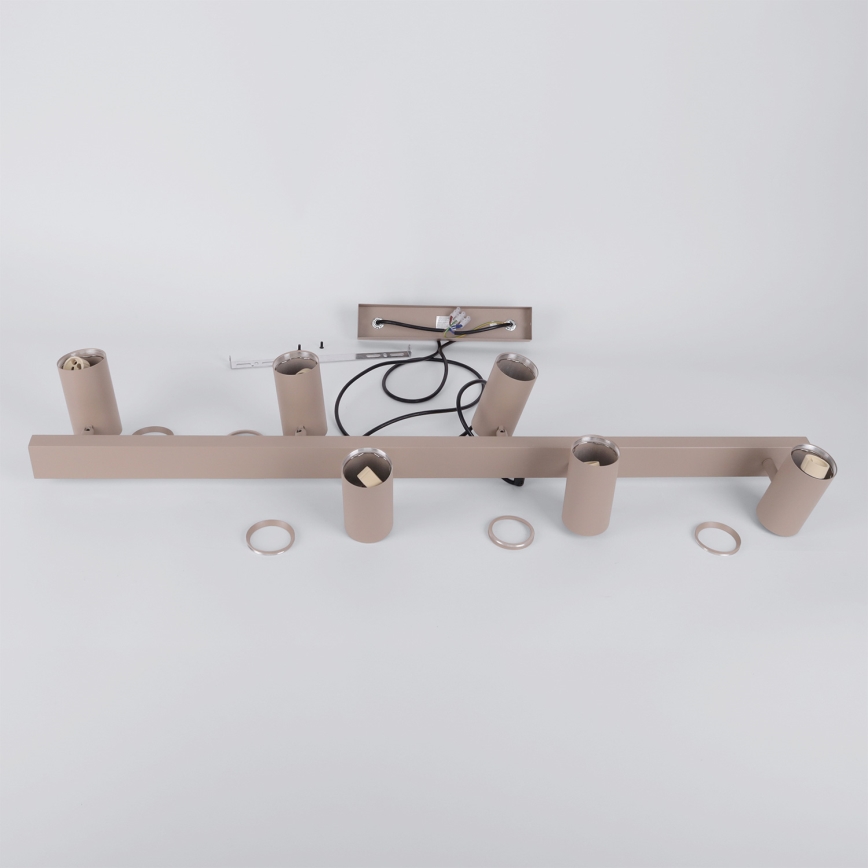 Brilagi - Hänglampa på vajer SELE 6xGU10/30W/230V beige