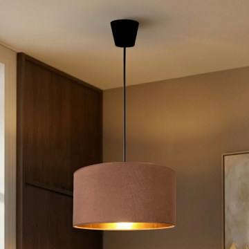 Brilagi - Hänglampa på vajer VELVET 1xE27/60W/230V Ø 40 cm beige/guld
