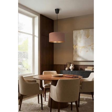 Brilagi - Hänglampa på vajer VELVET 1xE27/60W/230V Ø 40 cm beige/guld