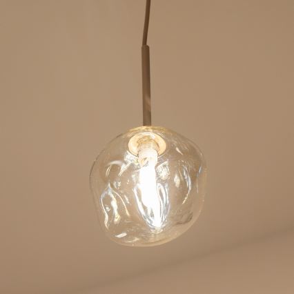 BRILAGI - Hänglampa VULCANO på kabel 1xG9/8W/230V Ø 15 cm beige/rökfärgad