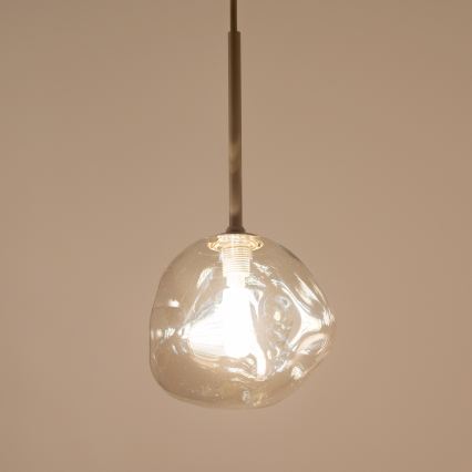 BRILAGI - Hänglampa VULCANO på kabel 1xG9/8W/230V Ø 15 cm beige/rökfärgad