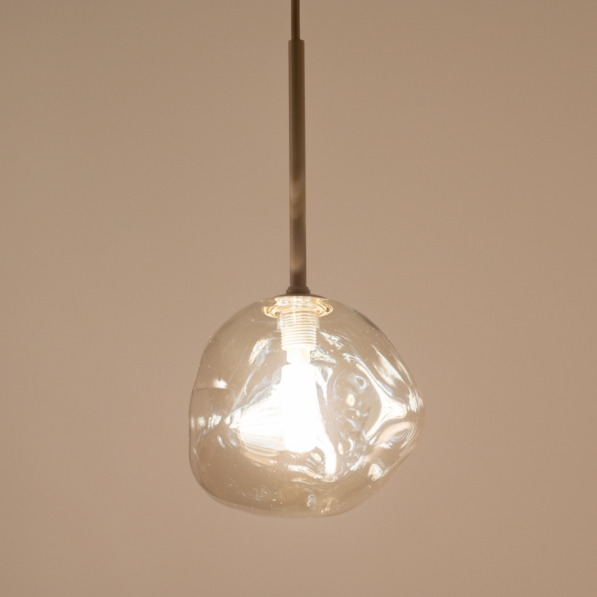BRILAGI - Hänglampa VULCANO på kabel 1xG9/8W/230V Ø 15 cm beige/rökfärgad